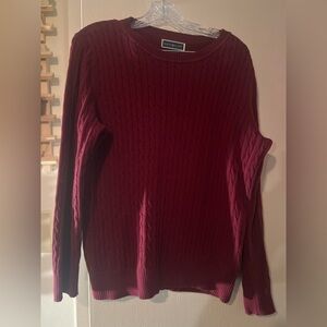 2 for $5, Maroon Cable Knit Sweater